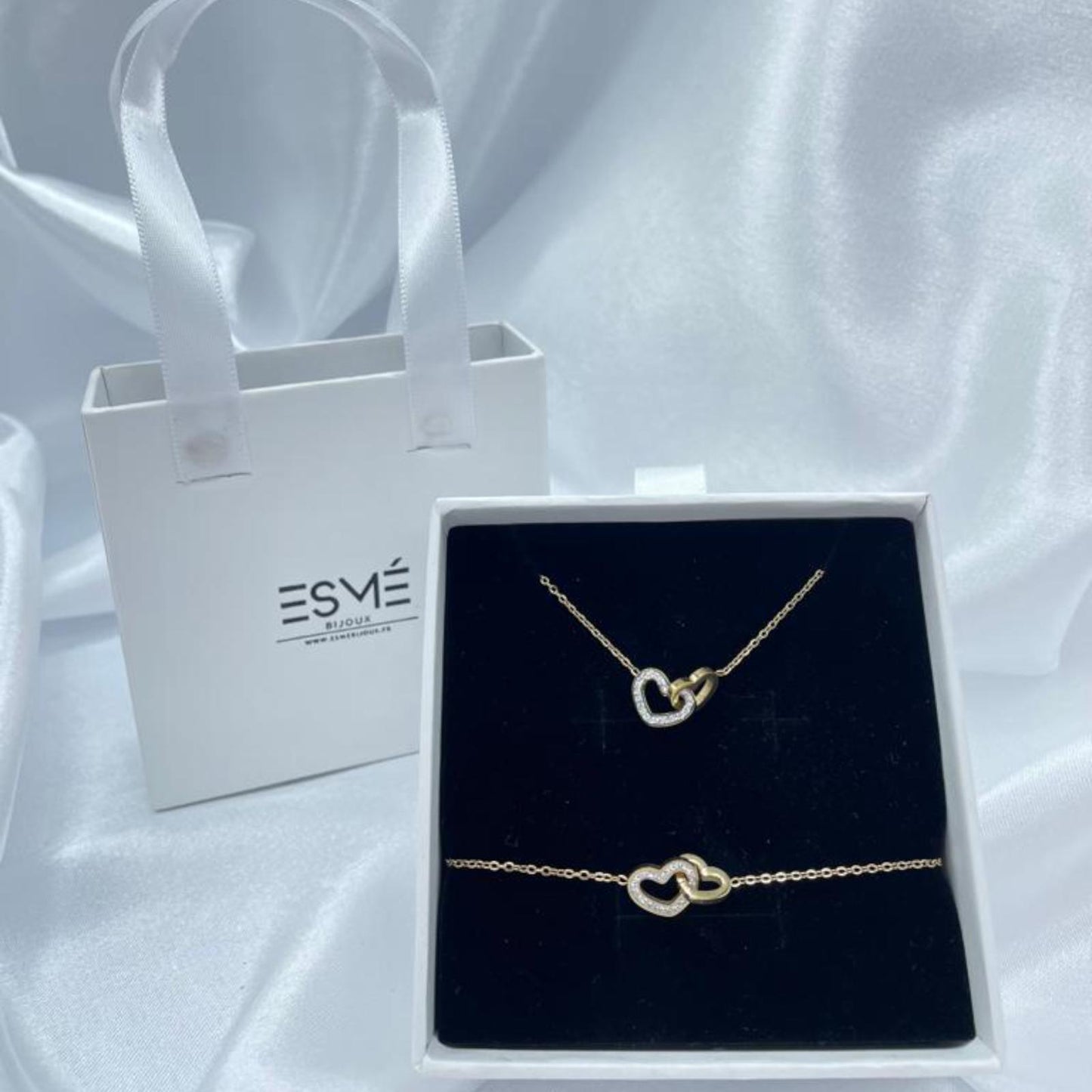 Double Coeur | Coffret en acier inoxydable
