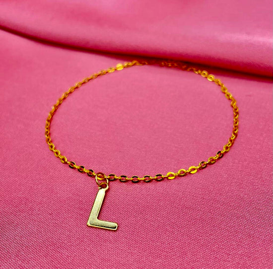 Lettre | Bracelet personnalisé en acier inoxydable